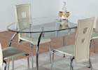 Caravelle Clear Glass Dining Set